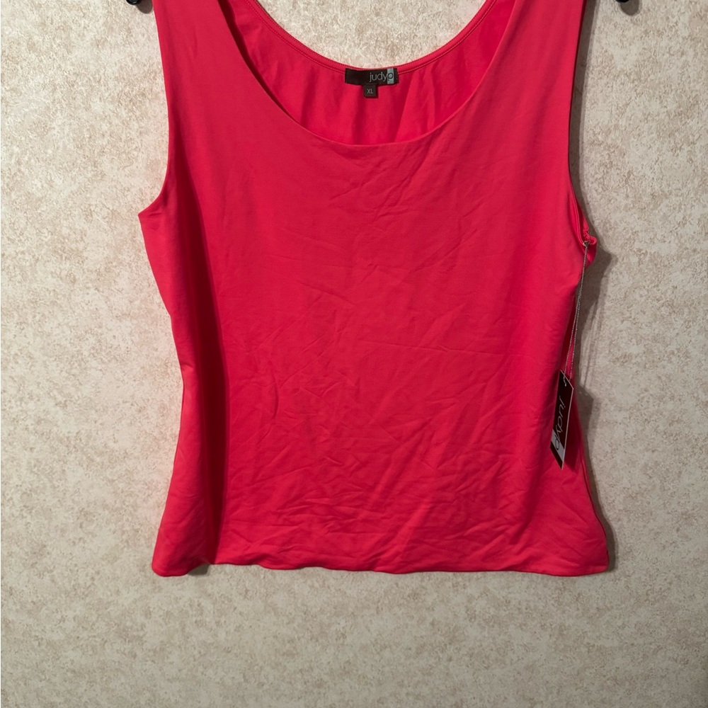 Judy PRed Fitted Sleeveless Tank Top